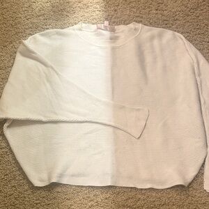 Philosophy Cream Crew Neck Baggy Sweater